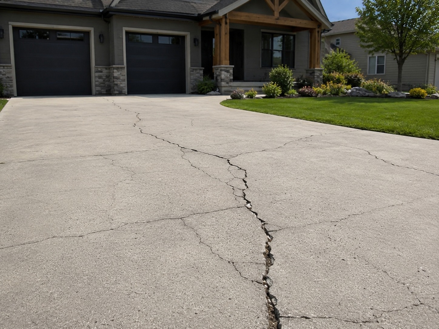 perth concrete driveway repair cracked concrete