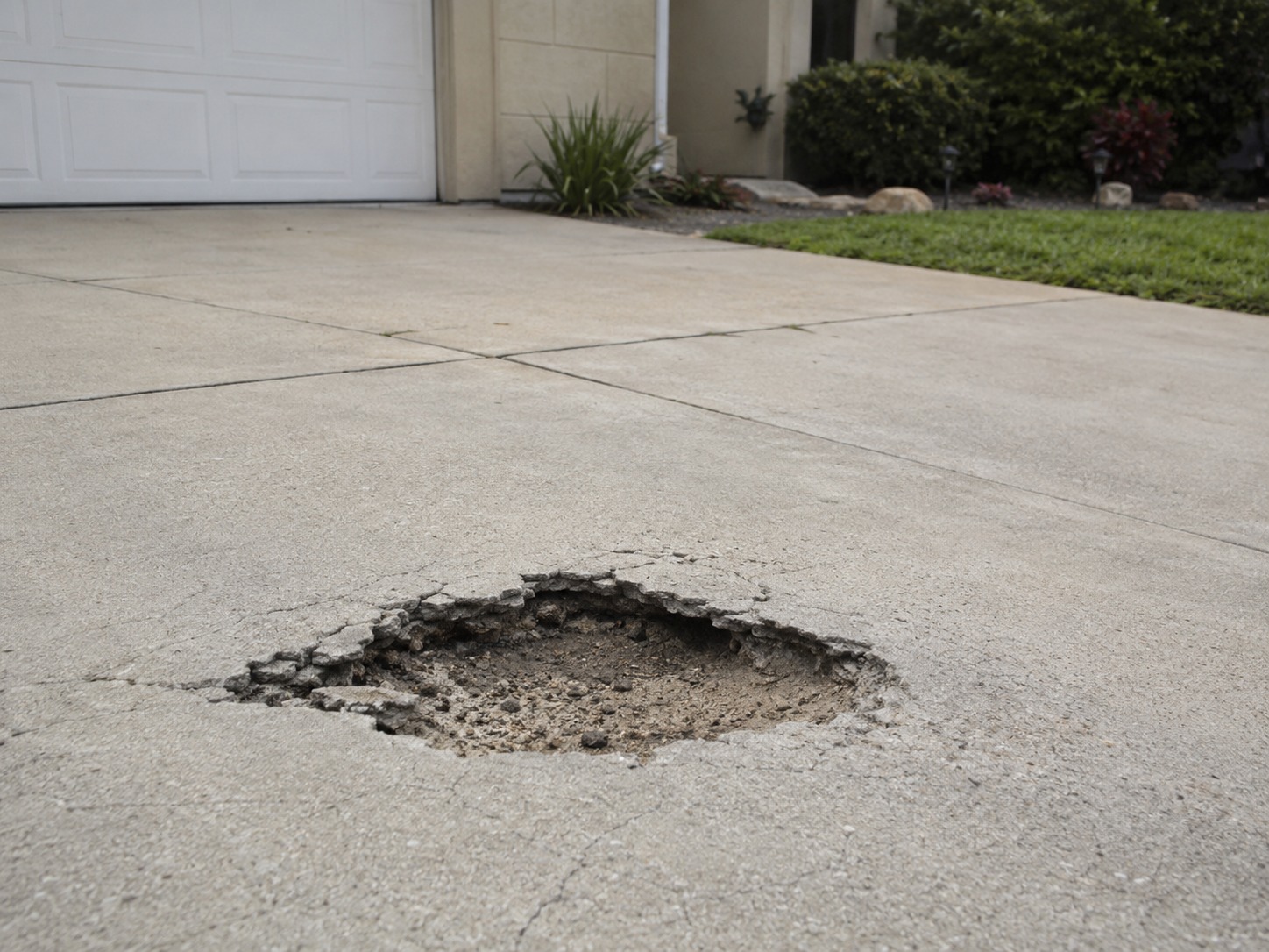 perth concrete driveway repair pothole
